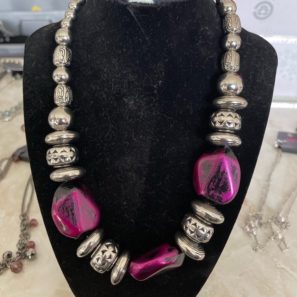 Purple chic necklace